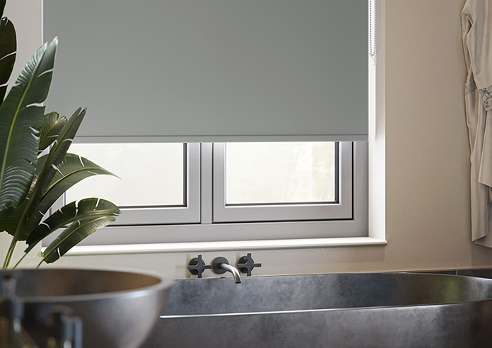 Trinity (FR Blackout), Seal Grey - Twist&Fit Roller Blind - Image 5